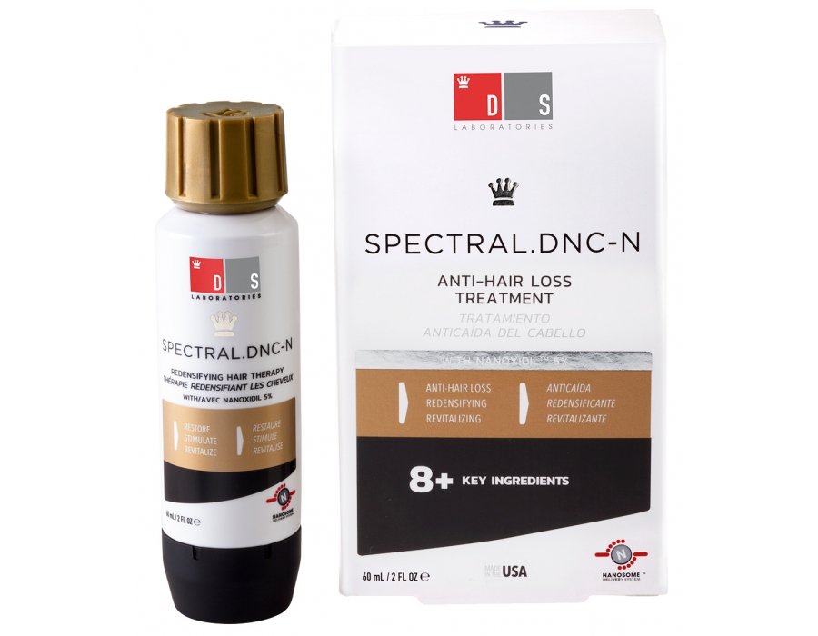 Лосьйон від випадіння та для росту волоc з 5% наноксидилом Spectral DNC-N (тепер Spectral Men's), DS Laboratories 60 мл