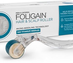 Мезоролер для шкіри голови, обличчя та тіла - 540 титанових голок FOLIGAIN (0,25 мм)