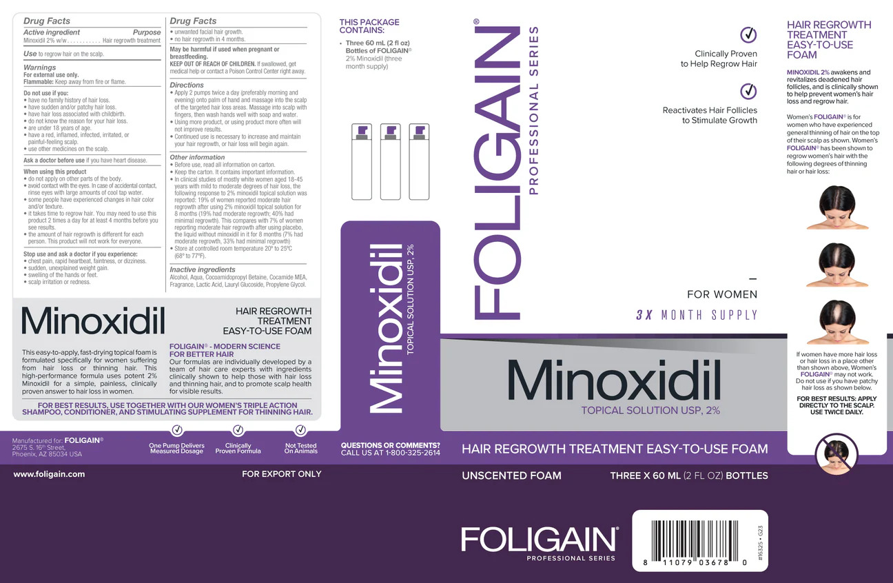Інтенсивна піна Foligain для щоденного догляду - Для жінок - Зображення 2
